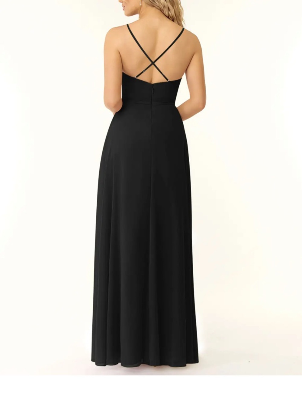 Azazie Black Bridesmaids Dress - Picture 3 of 4